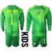 Tanie Strój piłkarski Brazylia Alisson Becker #1 Bramkarskie Koszulka Wyjazdowej dla dziecięce MŚ 2022 Długie Rękawy (+ szorty)